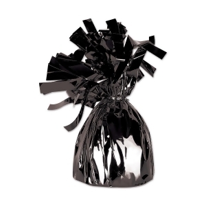 Club Pack of 12 Metallic Black Party Balloon Weight Decorative Birthday Centerpieces 6 oz. - All
