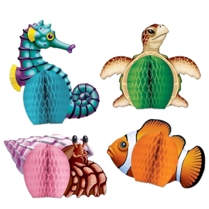 Club Pack of 48 Sea Creatures Playmates Table Top Centerpiece Decorations 5.5' - All