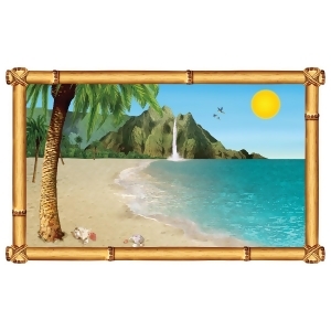 Pack of 6 Tropical Beach Insta-View Island Theme Wall Decoration 62 - All