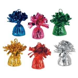 Club Pack of 12 Party Balloon Weight Decorative Birthday Centerpieces 6 oz. - All