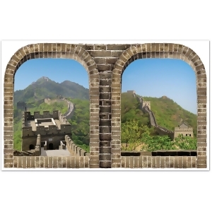 Pack of 6 Asian Insta-View Great Wall of China Wall Decoration 62 - All