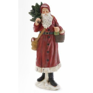 15.5 Weathered Woodland Santa Claus with Christmas Tree and Gifts Figure - All