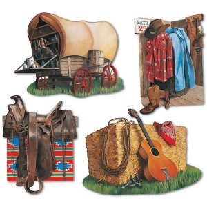 Club Pack of 48 Multi-Colored Country Western Cowboy Cutout Party Decorations 16 - All
