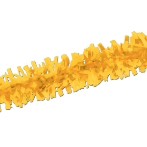 Club Pack of 12 Packaged Bright Yellow Festive Tissue Festooning Decorations 25' - All