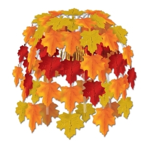 Club Pack of 12 Leaves of Autumn Thanksgiving Themed Cascade Hanging Decorations 24 - All