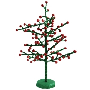 21.5 Red Berry and Green Glitter Artificial Christmas Tree Unlit - All