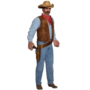 Club Pack of 12 Jointed Country Western Cowboy Cutout Party Decorations 3' - All