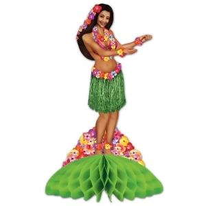 Club Pack of 12 Hawaiian Luau Hula Dancer Centerpieces 14 - All