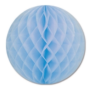 Club Pack of 24 Light Blue Honeycomb Hanging Tissue Ball Decorations 12 - All