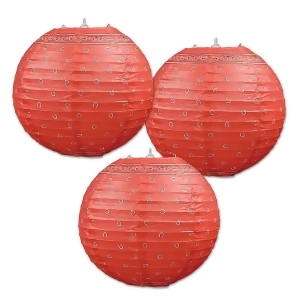Pack of 6 Festive Red Bandana Hanging Party Paper Lanterns 9.5 - All
