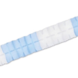 Pack of 12 Packaged Light Blue and White Tissue Leaf Garland Decorations 4.5 x 12' - All
