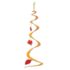 Pack of 6 Felt Fall Leaf Whirl Decorations 29 - All
