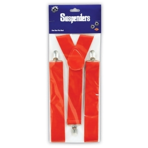 Club Pack of 12 Red Roaring 20's Themed Adjustable Suspender Costume Accessories - All