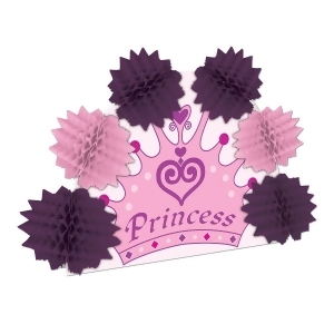 Club Pack of 12 Pink and Purple Princess Crown Pop-Over Tissue Centerpiece Party Decorations 10 - All