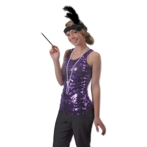 Pack of 6 Black and White Roaring 20's Flapper Headband and Bead Costume Accessory Sets - All