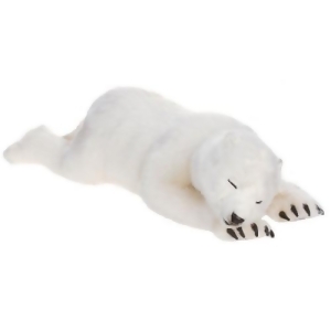 40.25 Lifelike Handcrafted Extra Soft Plush Sleeping Polar Bear Cub Stuffed Animal - All