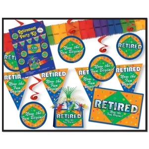 Pack of 54 Multicolored Retired Now the Fun Beings Party Decoration Kit 12' - All