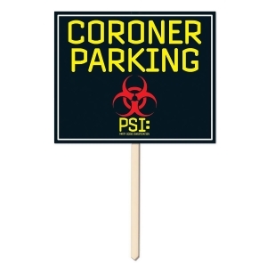 Pack of 6 Fun and Festive Coroner Parking Yard Sign Decorations 15 - All