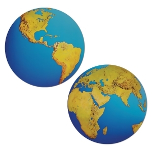 Club Pack of 12 Vibrant Planet Earth Cutout Decorations 16 - All