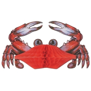 Club Pack of 12 Red Under the Sea Tissue Crab Centerpiece Party Decorations 11 - All