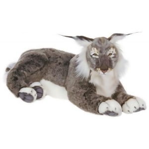 27.5 Lifelike Handcrafted Extra Soft Plush Lynx Cat Stuffed Animal - All