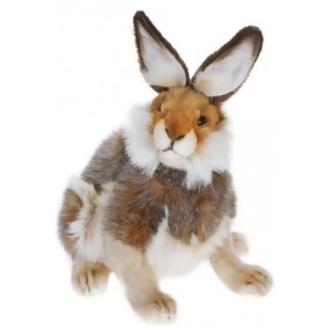 Set of 2 Lifelike Handcrafted Extra Soft Plush Brown Hare Rabbit Stuffed Animals 10.5 - All