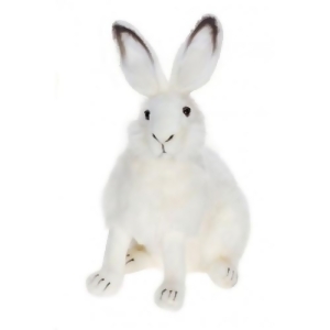 Set of 2 Lifelike Handcrafted Extra Soft Plush White Hare Rabbit Stuffed Animals 10.5 - All