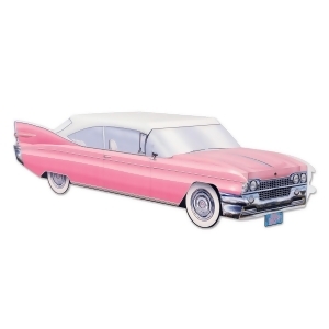 Club Pack of 12 3-D Pink and White Classic 50's Cruisin' Car Party Centerpieces 13.75 - All