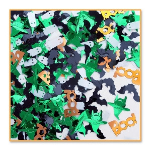 Pack of 6 Metallic Multi-Colored Ghouls Goblins Halloween Celebration Confetti Bags 0.5 oz. - All