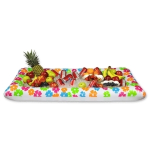 Pack of 6 Multi-Colored Inflatable Tropical Luau Themed Buffet Coolers 53.75 - All