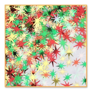 Pack of 6 Metallic Multi-Colored Holy Night Christmas Celebration Confetti Bags 0.5 oz. - All