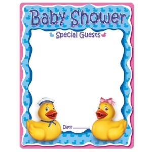 Club Pack of 12 Cute Just Duckie Party-Graph Baby Shower Party Decorations 23 - All
