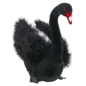 Set of 2 Lifelike Handcrafted Extra Soft Plush Black Swan Bird Stuffed Animals 11.5 - All