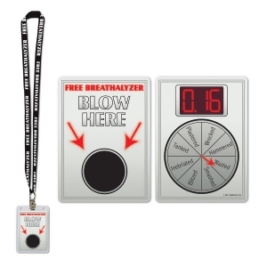 Club Pack of 12 Sobriety Check Pass Lanyard with Card Holder Party Accessories 25 - All