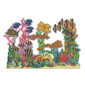 Club Pack of 12 Multi-colored Under Water Seascape Double-Sided Party Decoration 37 - All