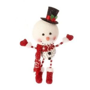 14.5 Alpine Chic Snowman with Top Hat Christmas Ornament - All