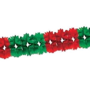 Club Pack of 12 Red and Green Festive Pageant Garland Decorations 14.5' - All
