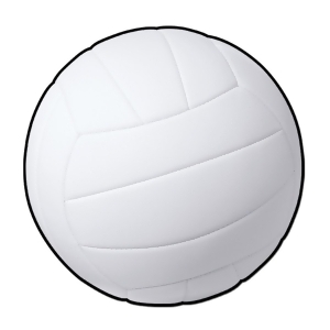 Club Pack of 24 Sports Fanatic White Volleyball Party Decoration Cutout 13.5 - All