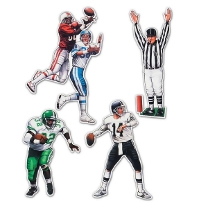 Club Pack of 48 Football Figure Cutout Decorations 22 - All