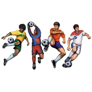 Club Pack of 48 Active Soccer Player Party Decoration Cutouts 20 - All