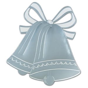 Club Pack of 24 Silver Foil Elegant Wedding Bell Silhouette Party Decorations 16.5 - All
