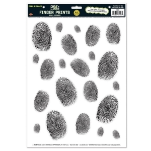 Club Pack of 264 P.s.i Fingerprint Peel 'N Place Wall Cling Decorations 17 - All