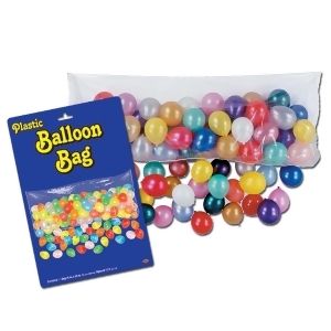 Club Pack of 12 Clear Plastic Balloon Bag 80 - All