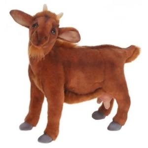 Set of 3 Lifelike Handcrafted Extra Soft Plush Brown Female Goat Stuffed Animals 13.25 - All