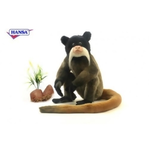 Set of 2 Lifelike Handcrafted Extra Soft Plush Emperor Tamarin Monkey Stuffed Animals 11.75 - All