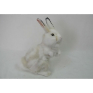 Set of 3 Lifelike Handcrafted Extra Soft Plush Gray and White Bunny Rabbit Stuffed Animals 11.75 - All