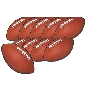 Club Pack of 240 Brown Mini Football Cutout Party Decorations 4.5 - All