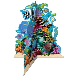 Club Pack of 12 3-D Multi- Colored Coral Reef Party Centerpiece Decorations 10 - All