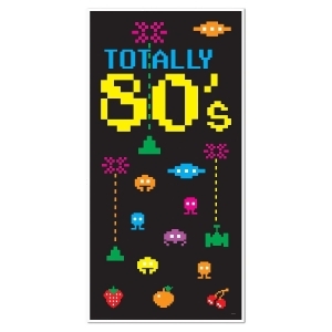 Club Pack of 12 80's Themed Totally 80's Door Cover Party Decorations 5' - All