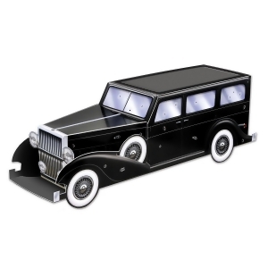 Club Pack of 12 Roaring 20's Themed 3-D Gangster Car Centerpiece Party Decorations 12 - All